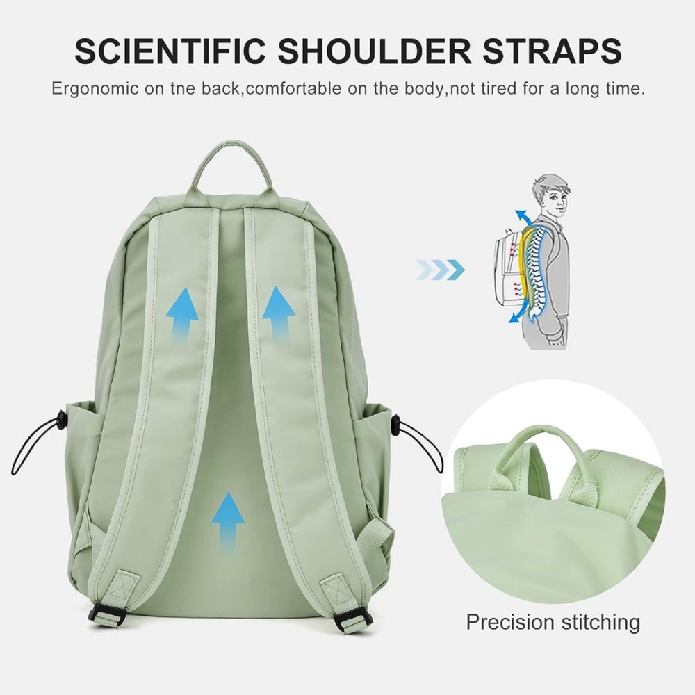 NWT Backpack for College High School Working Laptop /Water-resistant Unisex - Picture 4 of 13